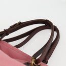 BOTTEGA VENETA Tote Bag Canvas Pink Gold Auth bs28112-8