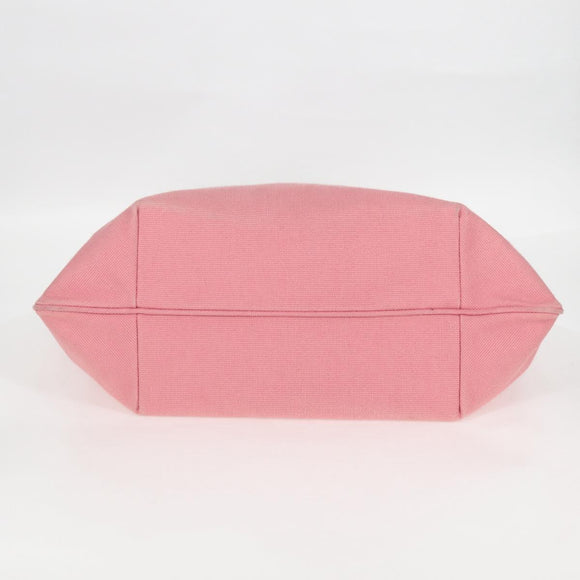 BOTTEGA VENETA Tote Bag Canvas Pink Gold Auth bs28112