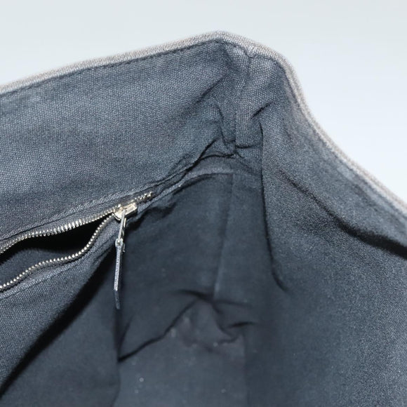 HERMES Toroca Horizontal PM Hand Bag Canvas Black Auth bs28113