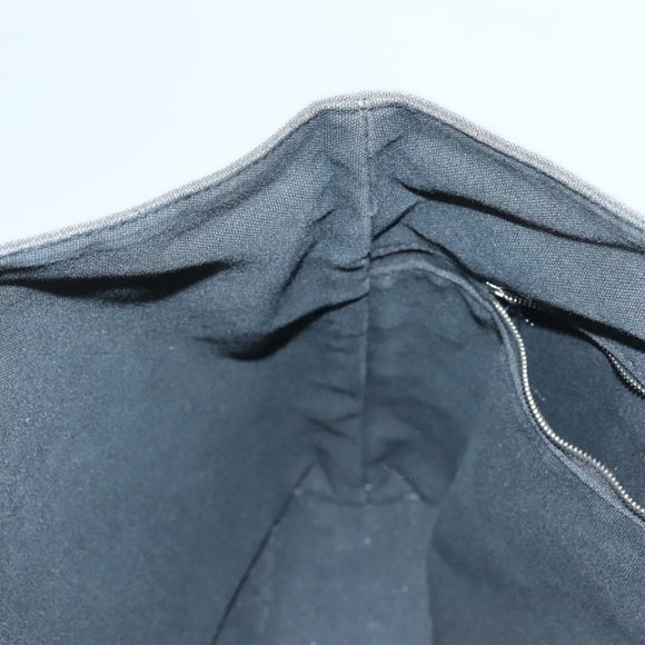 HERMES Toroca Horizontal PM Hand Bag Canvas Black Auth bs28113