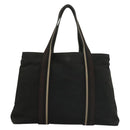 HERMES Toroca Horizontal PM Hand Bag Canvas Black Auth bs28113-2