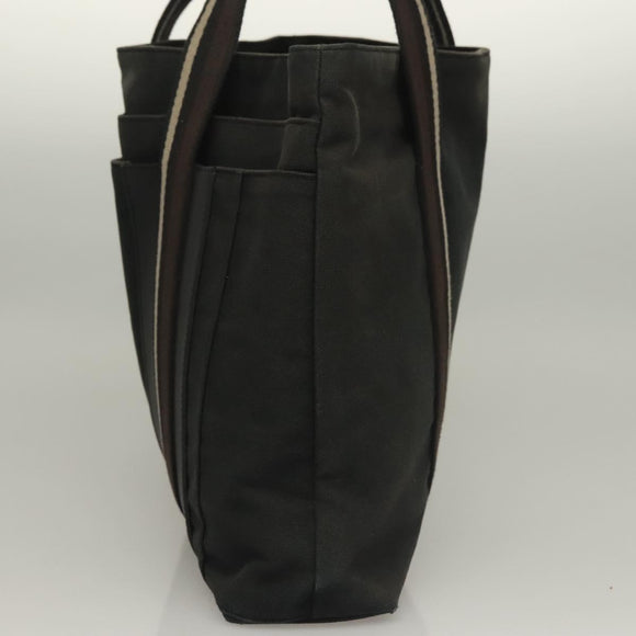 HERMES Toroca Horizontal PM Hand Bag Canvas Black Auth bs28113