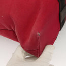 HERMES Toroca Horizontal PM Hand Bag Canvas Red Auth bs28114-15