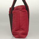 HERMES Toroca Horizontal PM Hand Bag Canvas Red Auth bs28114-3