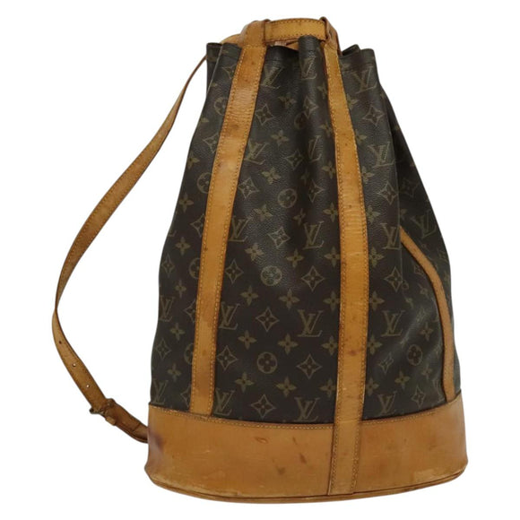 LOUIS VUITTON Monogram Randonnee GM Shoulder Bag M42244 LV Auth bs28115