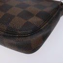 LOUIS VUITTON Damier Ebene T&B Mini Pochette Accessoires N58011 LV Auth bs28124-15