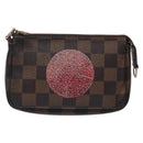 LOUIS VUITTON Damier Ebene T&B Mini Pochette Accessoires N58011 LV Auth bs28124-13
