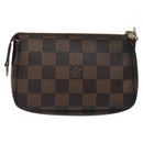 LOUIS VUITTON Damier Ebene T&B Mini Pochette Accessoires N58011 LV Auth bs28124-2