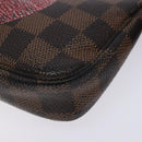 LOUIS VUITTON Damier Ebene T&B Mini Pochette Accessoires N58011 LV Auth bs28124-7
