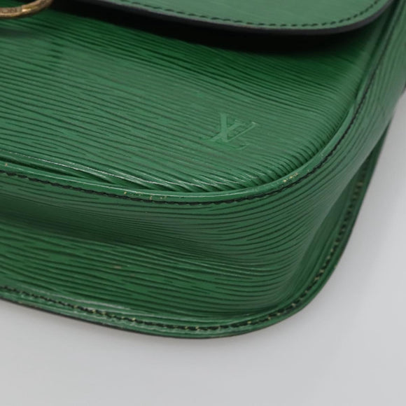 LOUIS VUITTON Epi Saint Cloud GM Shoulder Bag Green M52194 LV Auth bs28126