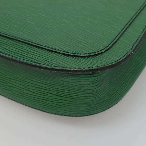 LOUIS VUITTON Epi Saint Cloud GM Shoulder Bag Green M52194 LV Auth bs28126