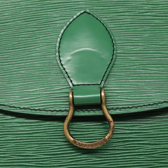 LOUIS VUITTON Epi Saint Cloud GM Shoulder Bag Green M52194 LV Auth bs28126