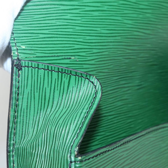 LOUIS VUITTON Epi Saint Cloud GM Shoulder Bag Green M52194 LV Auth bs28126