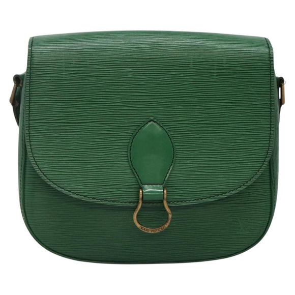 LOUIS VUITTON Epi Saint Cloud GM Shoulder Bag Green M52194 LV Auth bs28126