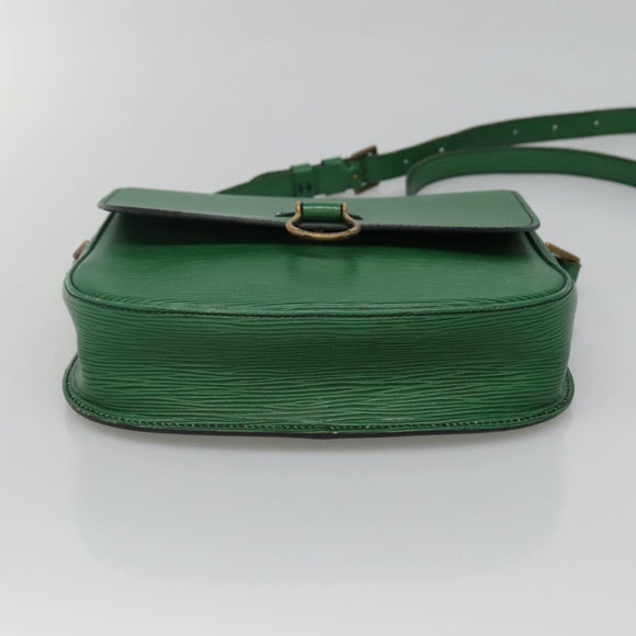 LOUIS VUITTON Epi Saint Cloud GM Shoulder Bag Green M52194 LV Auth bs28126