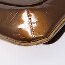 LOUIS VUITTON Monogram Vernis Thompson Street Bag Bronze M91124 LV Auth bs28129-17