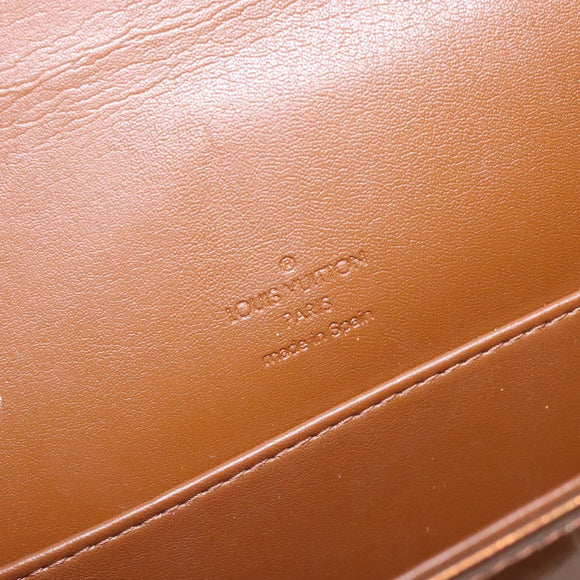 LOUIS VUITTON Monogram Vernis Thompson Street Bag Bronze M91124 LV Auth bs28129