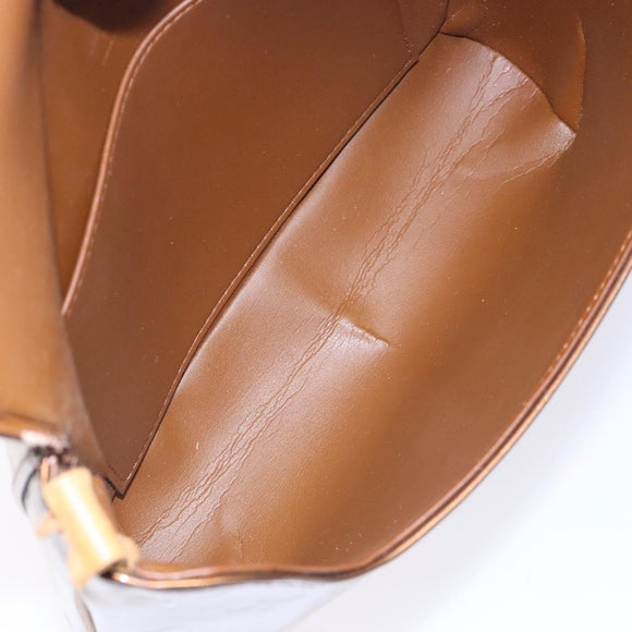 LOUIS VUITTON Monogram Vernis Thompson Street Bag Bronze M91124 LV Auth bs28129