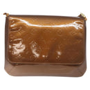 LOUIS VUITTON Monogram Vernis Thompson Street Bag Bronze M91124 LV Auth bs28129-13