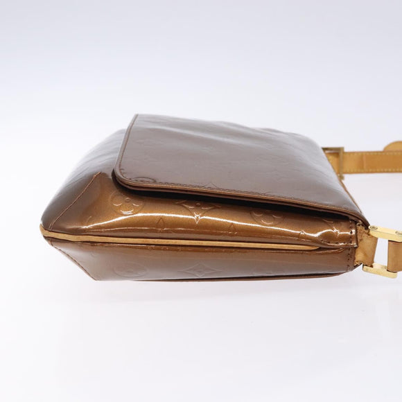 LOUIS VUITTON Monogram Vernis Thompson Street Bag Bronze M91124 LV Auth bs28129