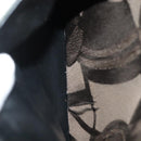 Salvatore Ferragamo Shoulder Bag Nylon Enamel Khaki Silver Auth bs28133-20