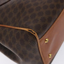 CELINE Macadam Canvas Hand Bag PVC Leather Brown Gold Auth bs28136-8