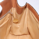 CELINE Macadam Canvas Hand Bag PVC Leather Brown Gold Auth bs28136-19