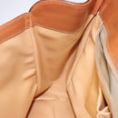 CELINE Macadam Canvas Hand Bag PVC Leather Brown Gold Auth bs28136-20