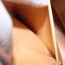 CELINE Macadam Canvas Hand Bag PVC Leather Brown Gold Auth bs28136-22