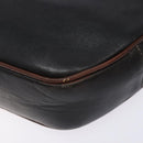CELINE Schoudertas Leer Zwart Goud Auth bs28139-9