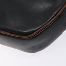 CELINE Schoudertas Leer Zwart Goud Auth bs28139-16