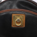 CELINE Shoulder Bag Leather Black Gold Auth bs28139-18