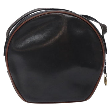 CELINE Shoulder Bag Leather Black Gold Auth bs28139 - 0