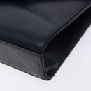 GIVENCHY Shoulder Bag Leather Navy Gold Auth bs28140-10