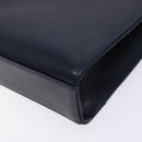 GIVENCHY Shoulder Bag Leather Navy Gold Auth bs28140-12