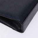 GIVENCHY Shoulder Bag Leather Navy Gold Auth bs28140-13