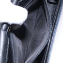 GIVENCHY Shoulder Bag Leather Navy Gold Auth bs28140-20