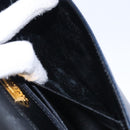 GIVENCHY Shoulder Bag Leather Navy Gold Auth bs28140-21