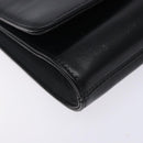 GIVENCHY Shoulder Bag Leather Black Gold Auth bs28141-11