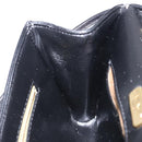 GIVENCHY Shoulder Bag Leather Black Gold Auth bs28141-19