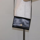 GIVENCHY Shoulder Bag Leather Black Gold Auth bs28141-22