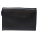 GIVENCHY Shoulder Bag Leather Black Gold Auth bs28141-3