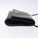 GIVENCHY Shoulder Bag Leather Black Gold Auth bs28141-4