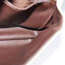 BALLY Shoulder Bag Leather Beige Gold Auth bs28149-19