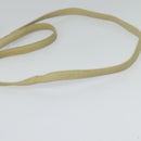 BALLY Shoulder Bag Leather Beige Gold Auth bs28149-7