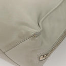 BALENCIAGA The Paper Hand Bag Leather 2way Gray Silver Auth bs28150-13