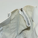 BALENCIAGA The Paper Hand Bag Leather 2way Gray Silver Auth bs28150-17