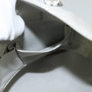 BALENCIAGA The Paper Hand Bag Leather 2way Gray Silver Auth bs28150-19