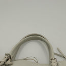 BALENCIAGA The Paper Hand Bag Leather 2way Gray Silver Auth bs28150-8