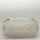 BALENCIAGA The Paper Hand Bag Leather 2way Gray Silver Auth bs28150-9